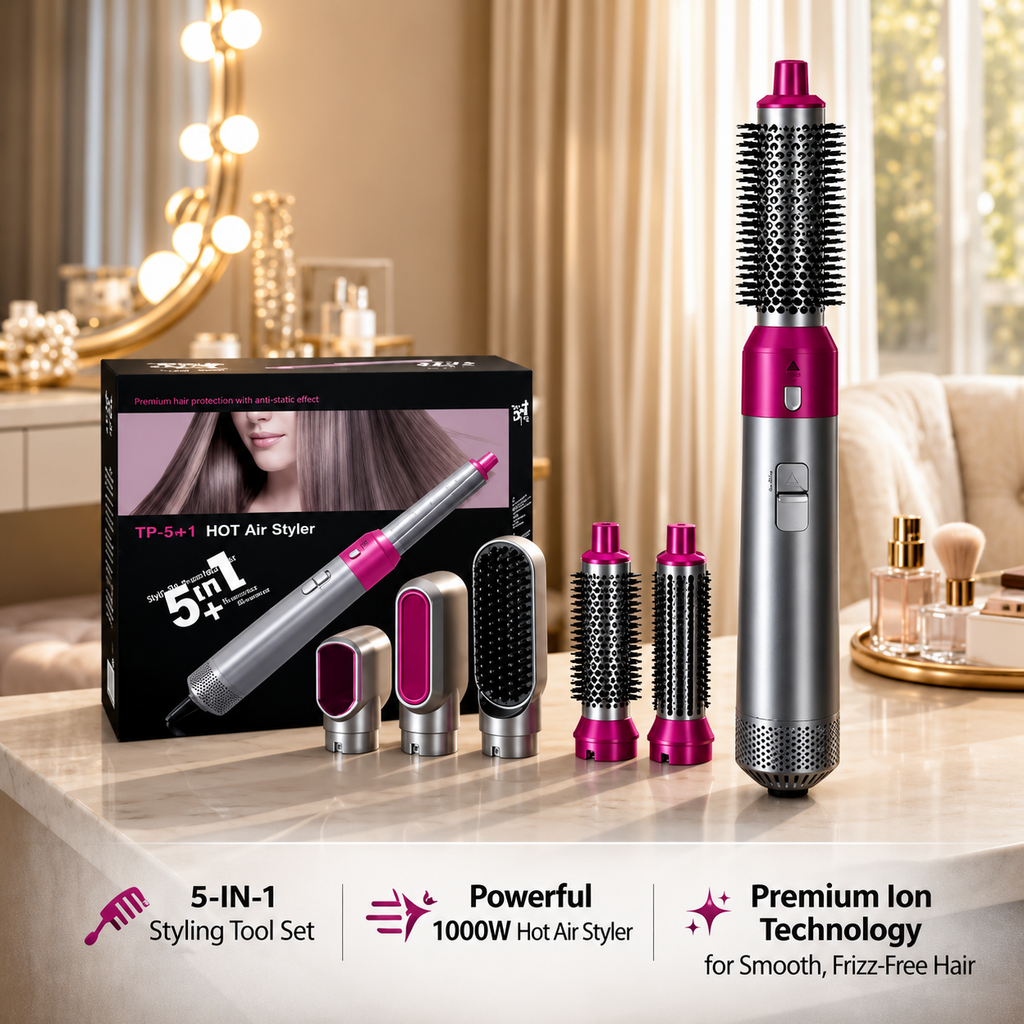 5-in-1 Hot Air Brush Hair Dryer and Volumizer